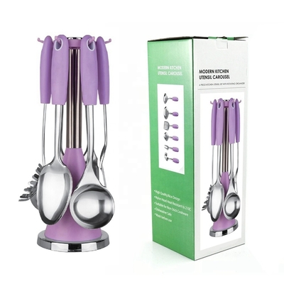 Custom's LOGO Colorato utensili da cucina in acciaio inossidabile Set per lo stile di design minimalista