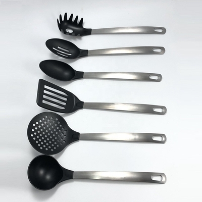 7PCS utensili da cucina in nylon non appiccicosi con maniglia in acciaio inox