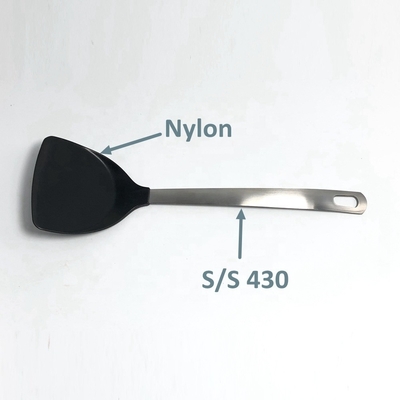 7PCS utensili da cucina in nylon non appiccicosi con maniglia in acciaio inox