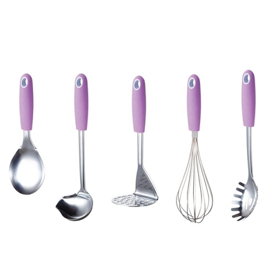 Set di utensili da cucina colorati da 6 pezzi per utensili da cucina classici in utensili da cucina carousel