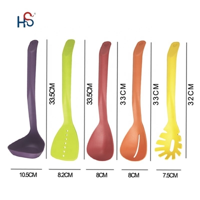 Set di utensili da cucina da nidificazione compatti da 5 pezzi utensili da cucina SS per cucinare senza problemi