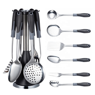 Apparecchi da cucina in acciaio inossidabile personalizzati Set con Turner e cucchiaio con cucchiaia