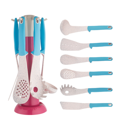 Baby Holiday Pink utensili da cucina Set utensili da cucina TPR PP Maniglia utensili da cucina unici