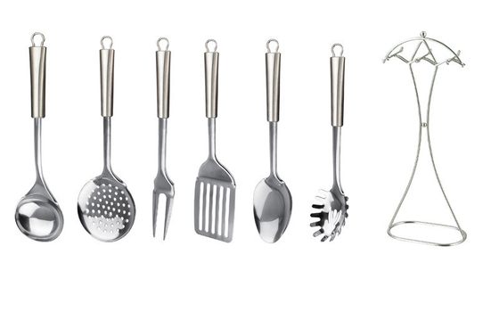 utensili in acciaio inossidabile set per cucina cucina OEM logo accessori metallici strumenti