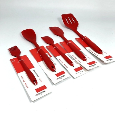Set di cucina in silicone non appiccicoso Set di utensili da cucina a colori per cucina certificata ISO9001