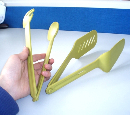 Testa elevata di utensili in nylon piccolo aiutante da cucina per cucina multifunzionale arancione