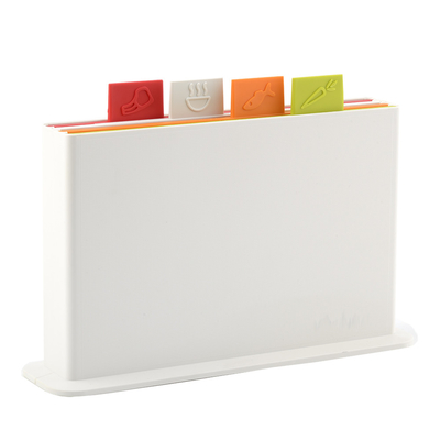 Logo personalizzato Acceptabile Marmo Tavola di taglio di plastica Set 4 pezzi Tavola BPA Free PP