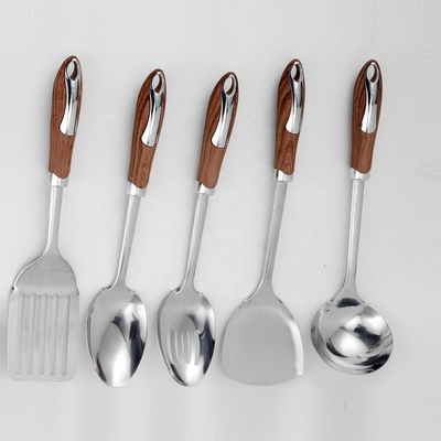 Set da cucina in acciaio inossidabile cucchiaio Turner a fessura per utensili da cucina
