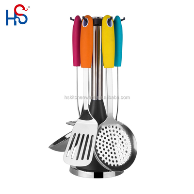 Metallo Cucina utensili da cucina cibo Turner Set in acciaio inossidabile Logo personalizzato accettabile