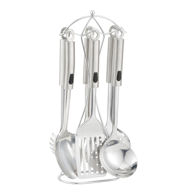 Esempio di accessori da cucina in acciaio inossidabile attrezzi set stampa di seta o logo scolpito