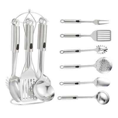 Esempio di accessori da cucina in acciaio inossidabile attrezzi set stampa di seta o logo scolpito