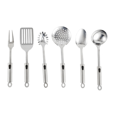 Esempio di accessori da cucina in acciaio inossidabile attrezzi set stampa di seta o logo scolpito