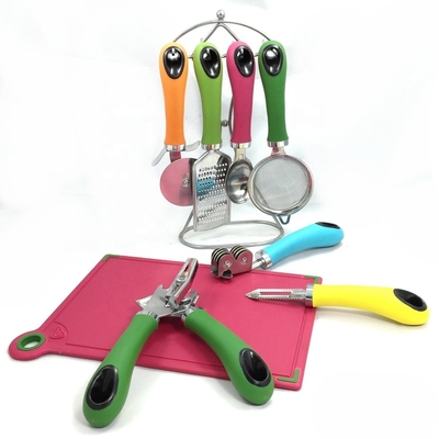 Dispositivi di cucina personalizzati con logo Set con utensili in acciaio inossidabile Cucine reali utensili da cucina