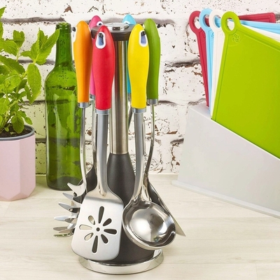 Home Cucina Cucina Acciaio inossidabile utensili da cucina intelligenti Set per qualsiasi colore