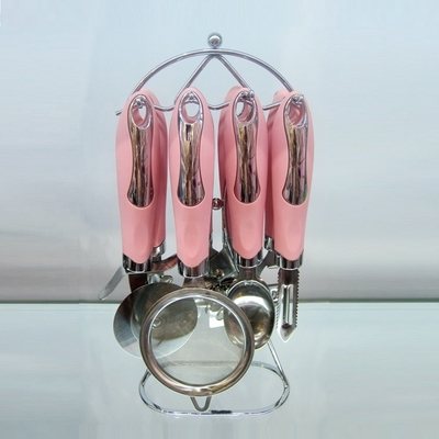 Set di gadget da cucina a colori marmorei per utensili da cucina alimentari