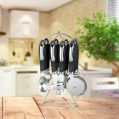 Set di gadget da cucina a colori marmorei per utensili da cucina alimentari