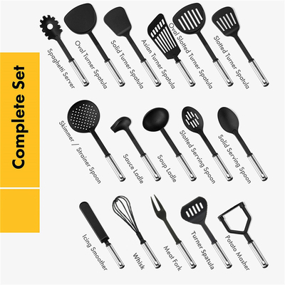 Certificazione ISO9001 Set di utensili da cucina non appiccicosi per prodotti e usi da cucina di qualsiasi colore
