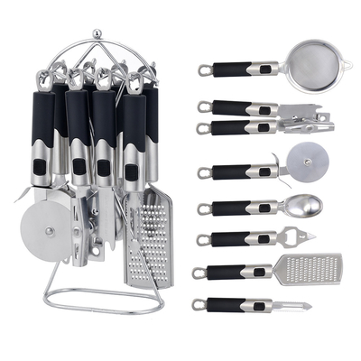 Apparecchi per la casa Set di attrezzi da cucina in qualsiasi colore con plastica in acciaio inox
