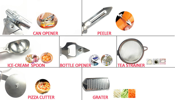 TPR Maniglia Accessori da cucina Set per cucina spaziale in cucina domestica Cucina