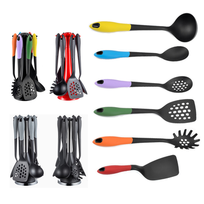 Set di utensili da cucina con logo di stampa in seta e materiale di nylon resistente