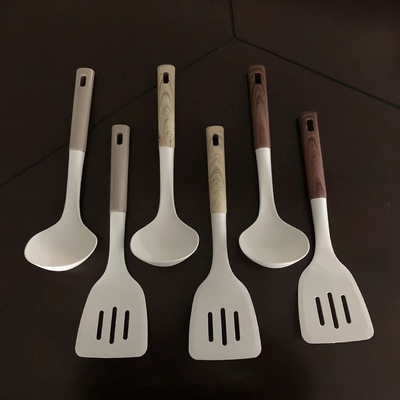 Stampa di seta o logo in graffiti Manicotto di legno lussuoso Grigio Apparecchi da cucina Set