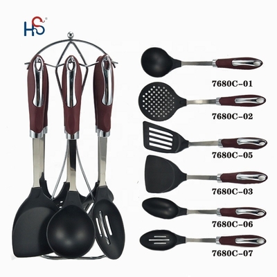 Esempio di supporto per la casa sostenibile Set di moda in nylon Apparecchi da cucina Strumenti da cucina
