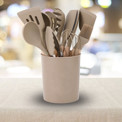 Esperienza la migliore cucina con silicone utensili da cucina Set e manico di legno