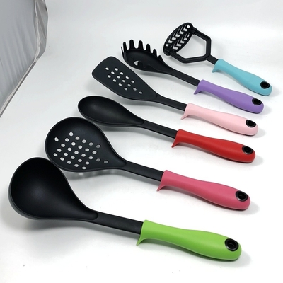 Eco-friendly Cucchiaio solido cibo Turner Spatula cucchiaio a fessure Whisk Acacia Silicio utensili da cucina