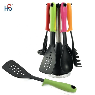 Eco-friendly Cucchiaio solido cibo Turner Spatula cucchiaio a fessure Whisk Acacia Silicio utensili da cucina