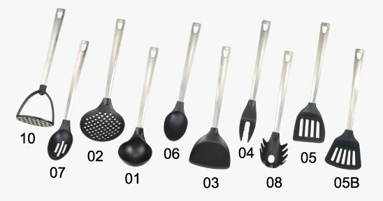 Set di utensili da cucina antiaderenti per un'esperienza di cottura sostenibile e flessibile