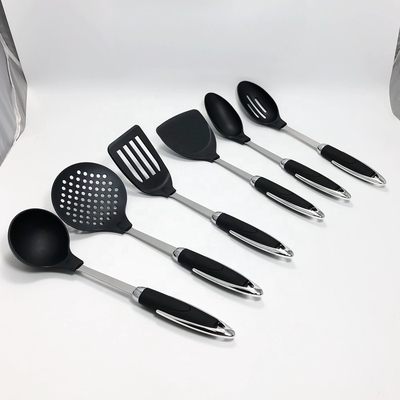 Non appiccicoso 7 Pcs Nylon utensili da cucina Set solido e durevole per cucina ecologica