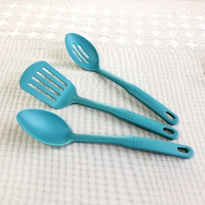 Moderna maniglia in nylon utensili per la salsa di zuppa minestra e pasta design nero