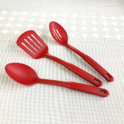 Moderna maniglia in nylon utensili per la salsa di zuppa minestra e pasta design nero