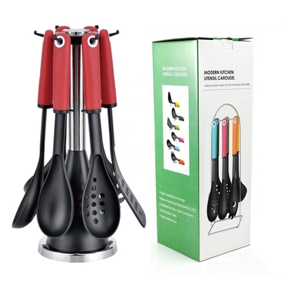 Set di utensili da cucina in nylon per la stampa di seta Perfetto per utensili da cucina e accessori da cucina