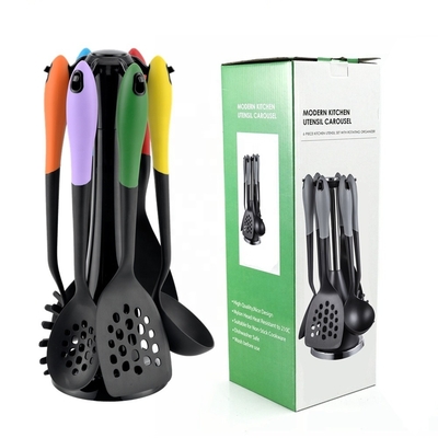 Miglior set di utensili da cucina 7PCS di nylon sostenibile e utensili da cucina personalizzati