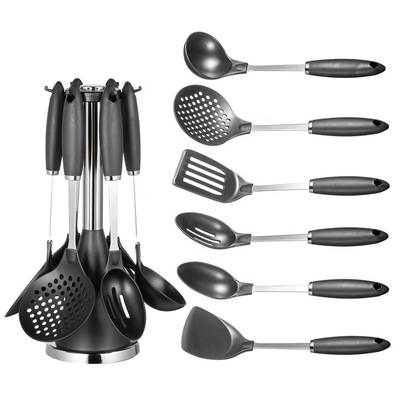 TPR Maniglia utensili da cucina in acciaio inossidabile cucchiai per accessori domestici e da cucina