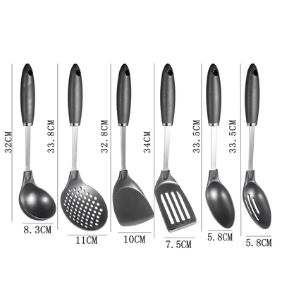 TPR Maniglia utensili da cucina in acciaio inossidabile cucchiai per accessori domestici e da cucina