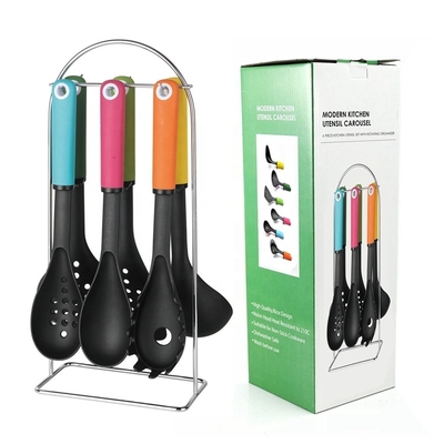 Migliora la tua esperienza culinaria con utensili da cucina antiaderenti e maniglia TPR in nylon