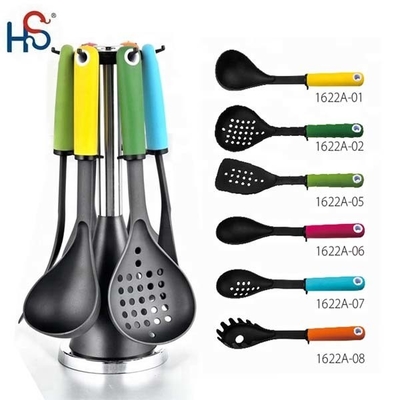 Migliora la tua esperienza culinaria con utensili da cucina antiaderenti e maniglia TPR in nylon