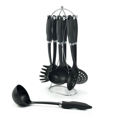 7 pezzi di utensili da cucina in nylon Set utensili da cucina in plastica sostenibile per gli abitanti di casa