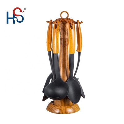 Manico di legno utensili da cucina set utensili da cucina set elettrodomestici di legno colore