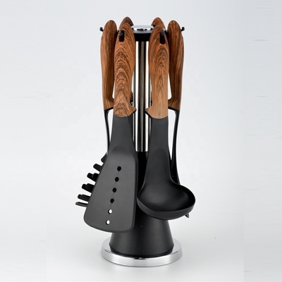 Set di utensili per utensili da cucina sostenibili non appiccicosi Accessori per gadget da cucina resistenti al calore