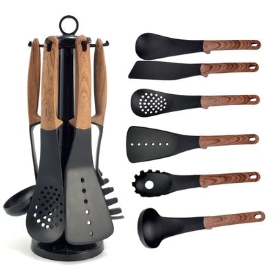 Accessori da cucina utensili da cucina non tossici personalizzati con utensili a maniglia ABS neri