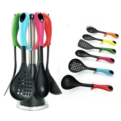 Strumenti da cucina antiaderenti ad alta temperatura a 210 gradi per cucina colorata e utensili domestici