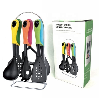 Strumenti da cucina antiaderenti ad alta temperatura a 210 gradi per cucina colorata e utensili domestici