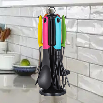 Set di utensili da cucina in nylon da nidificazione compatta Set di utensili da cucina ecologici