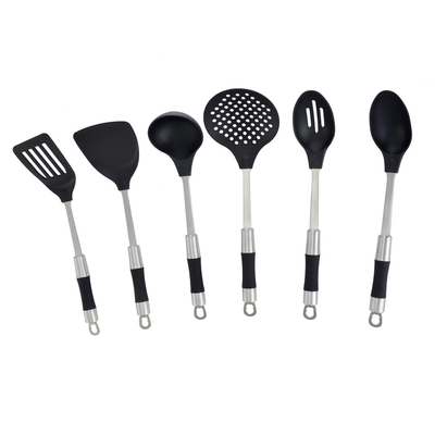 Cucchiaio di plastica Spatula Forch Ladle Tong Turner utensili da cucina Set con logo personalizzato